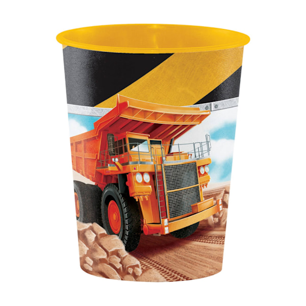 Creative Party Big Dig Construction Plast Partykopp En Storlek Multicoloured One Size
