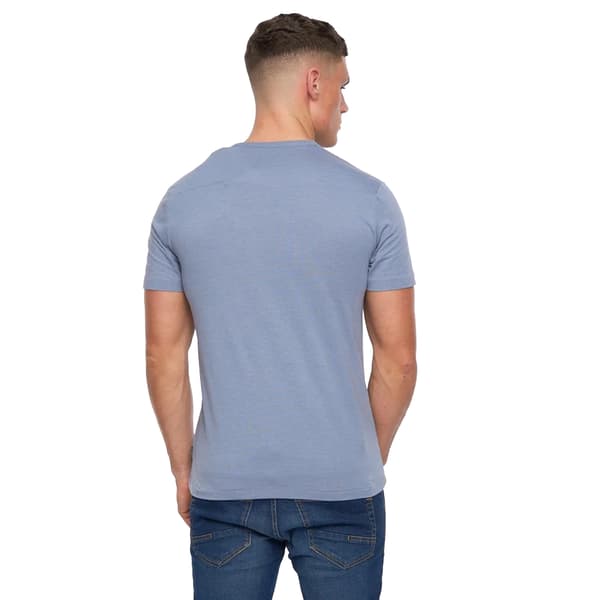 FCUK Herr Stack T-Shirt XL Ljusblåmelerad Light Blue Melange XL