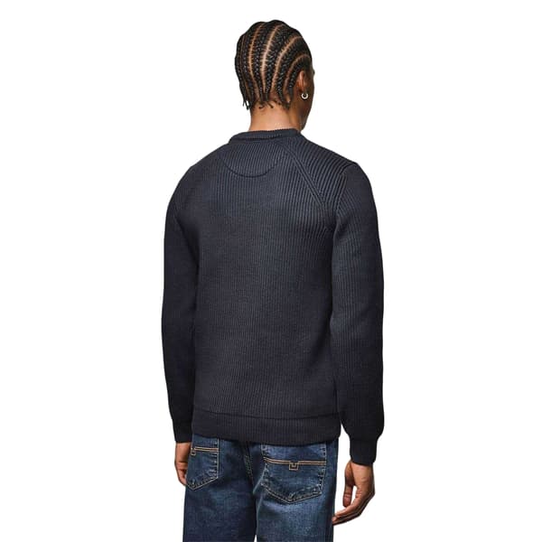 Weekend Offender Herr Morello Ribbstickad Tröja 3XL Marinblå Navy 3XL