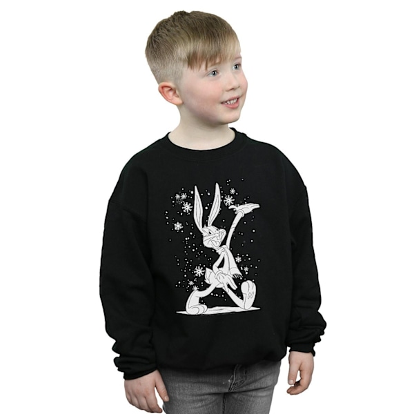 Looney Tunes Boys Bugs Bunny Let It Snow Sweatshirt 3-4 år B Black 3-4 Years