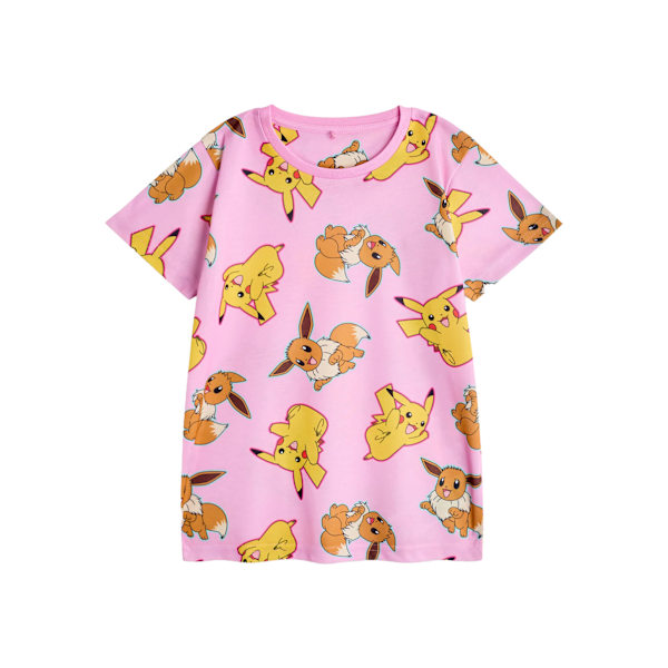 Pokemon Flickor Pikachu & Eevee Lång Pyjamas Set (2-pack) 7-8 År Pink/Blue 7-8 Years