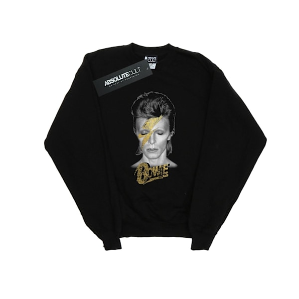 David Bowie Herr Aladdin Sane Guld Bult Sweatshirt XL Svart Black XL