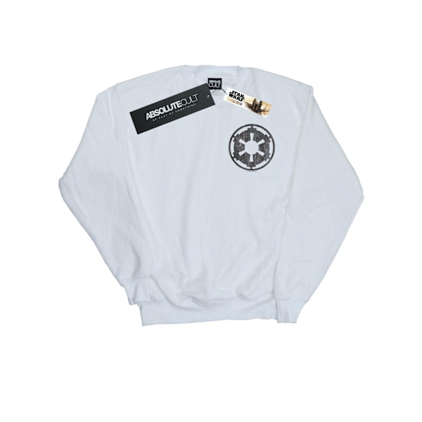 Star Wars Mens The Mandalorian Galactic Empire Insignia Bröst White L