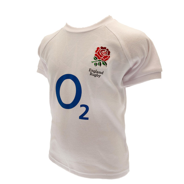 England RFU Baby Home Kit T-Shirt & Shorts Set 9-12 månader Vit White 9-12 Months