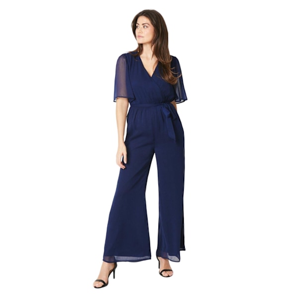 Principles Dam/Kvinnor Ängelsärm Jumpsuit 20 UK Marinblå Navy 20 UK