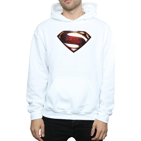 DC Comics Justice League Movie Superman Emblem Hoodie L Wh White L