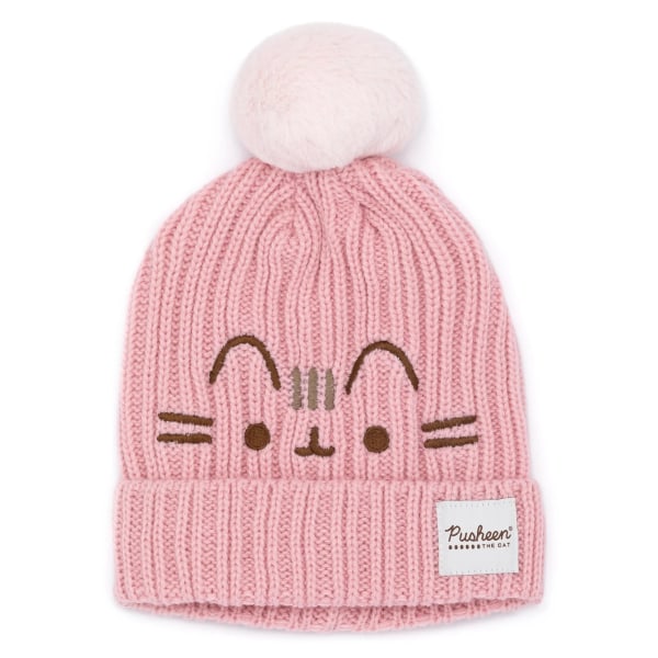 Pusheen Womens/Ladies The Cat Knitted Beanie & Gloves Set One S Pink One Size