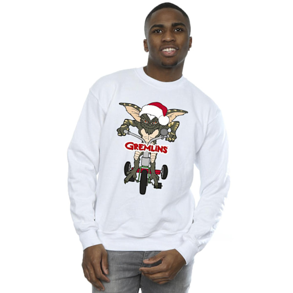 Gremlins Mens Bike Logo Sweatshirt L Vit White L