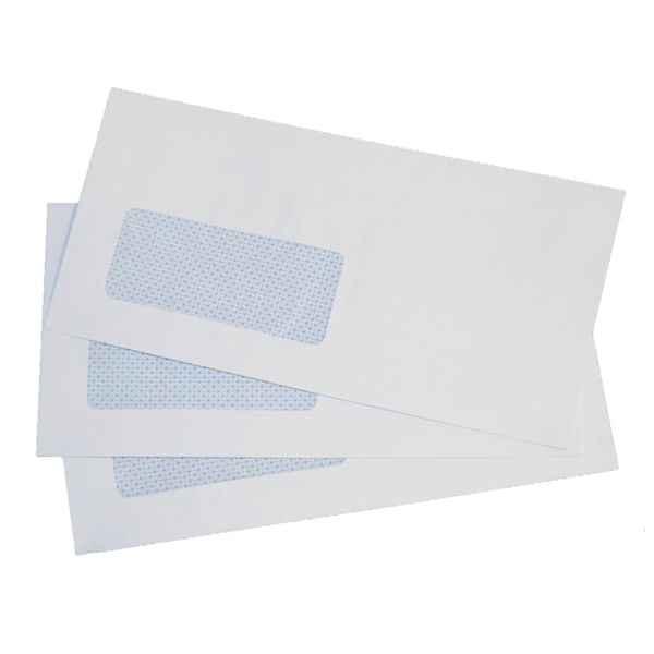 Anker DL Skal- och förslutningskuvert med fönster (40-pack) 11 x 22 White 11 x 22cm