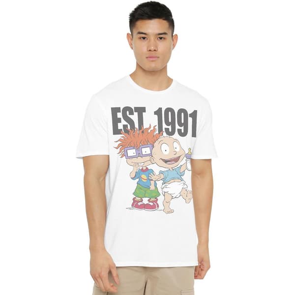 Rugrats Herr Est 1991 T-shirt M Vit White M