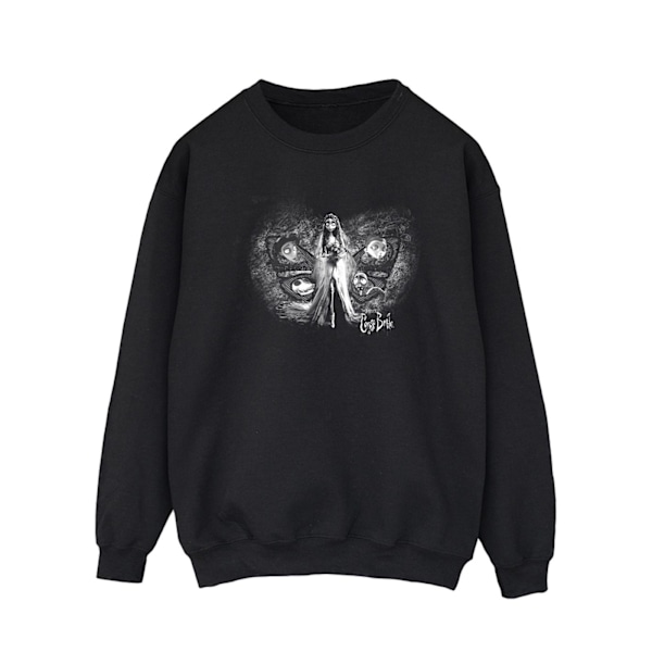 Corpse Bride Herr Emily Butterfly Sweatshirt XXL Svart Black XXL