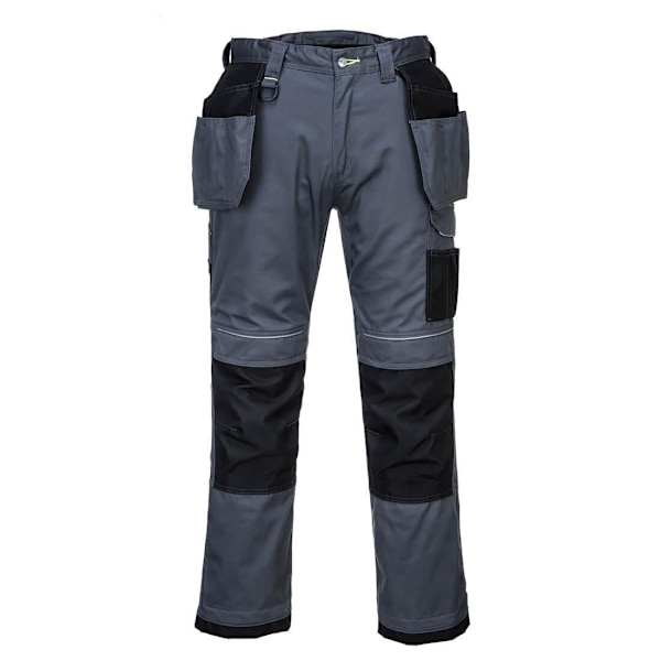 Portwest PW3 Hölster Stretch Arbetsbyxor Herr 34R Zoom Grå/Svart Zoom Grey/Black 34R