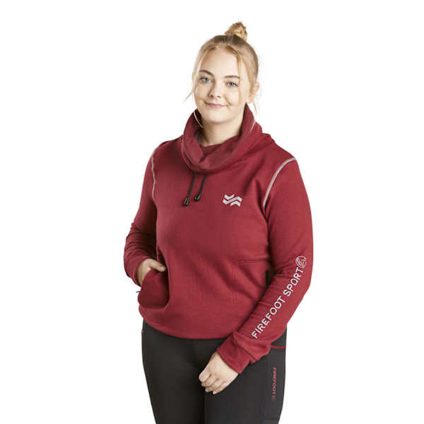 Firefoot Dam/Dam Roll Neck Top L Merlot/Grå Merlot/Grey L