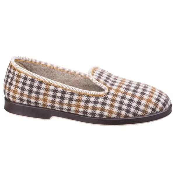 GBS Everett herr checktofflor / herrtofflor 11 UK grå Grey 11 UK
