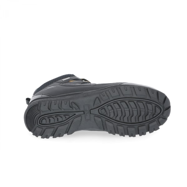 Trespass Mens Finley Waterproof Walking Boots 7 UK Black Black 7 UK