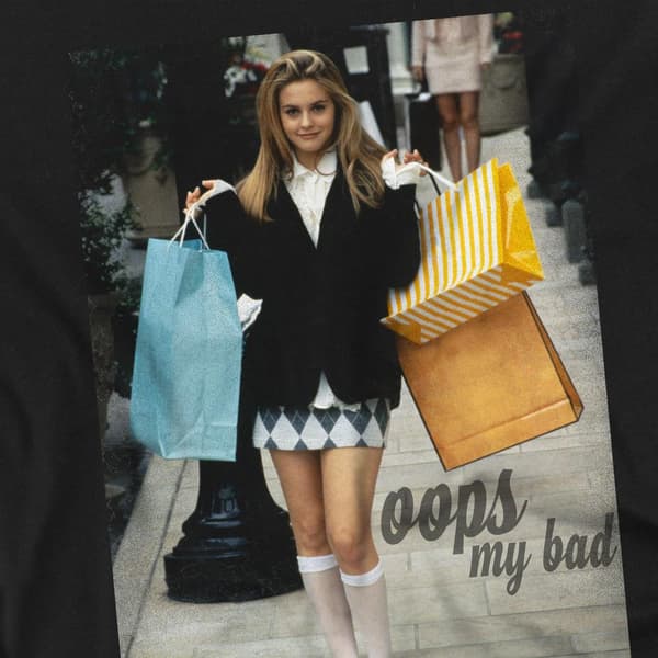 Clueless Herr Oops My Bad T-Shirt M Svart Black M