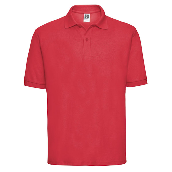 Russell Herr Poloskjorta i Polycotton Pique L Bright Red Bright Red L