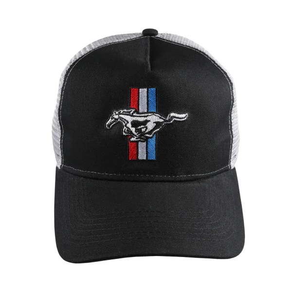 Ford Mens Mustang Logo Baseball Cap One Size Svart/Grå Black/Grey One Size