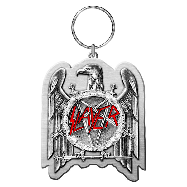 Slayer Eagle Enamel Nyckelring One Size Silver/Red Silver/Red One Size