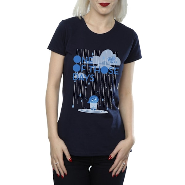 Disney Womens/Ladies Inside Out One Of Those Days Bomull T-Shir Deep Navy S