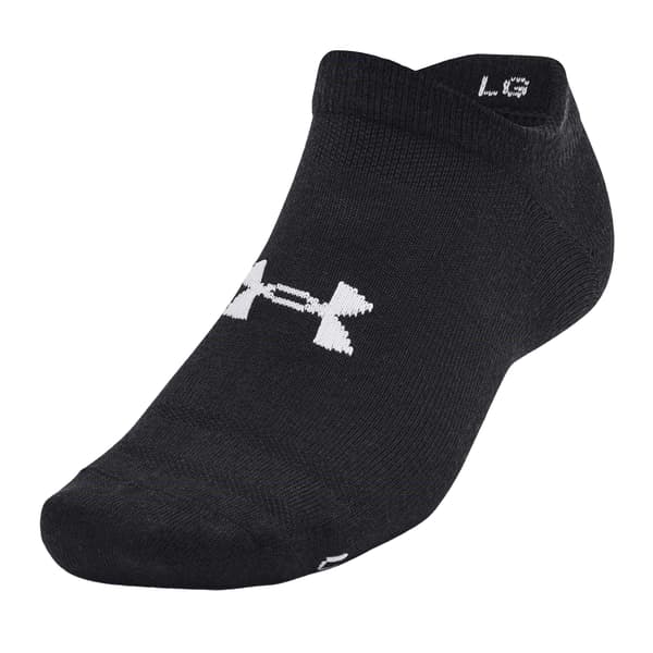 Under Armour Dam/Dam Essential No-Show Strumpor (6-pack) Black/White/Grey 6 UK