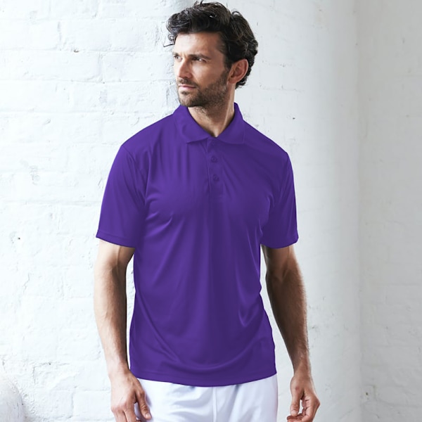 AWDis Just Cool Herr Smooth Kortärmad Poloskjorta 3XL Lila Purple 3XL