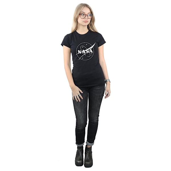 NASA Dam/Damer Insignia Logotyp Bomull T-shirt XL Svart Black XL