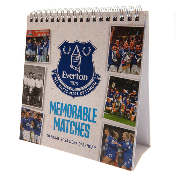 Everton FC 2024 Desktop Calendar One Size Kungsblå/Vit Royal Blue/White One Size