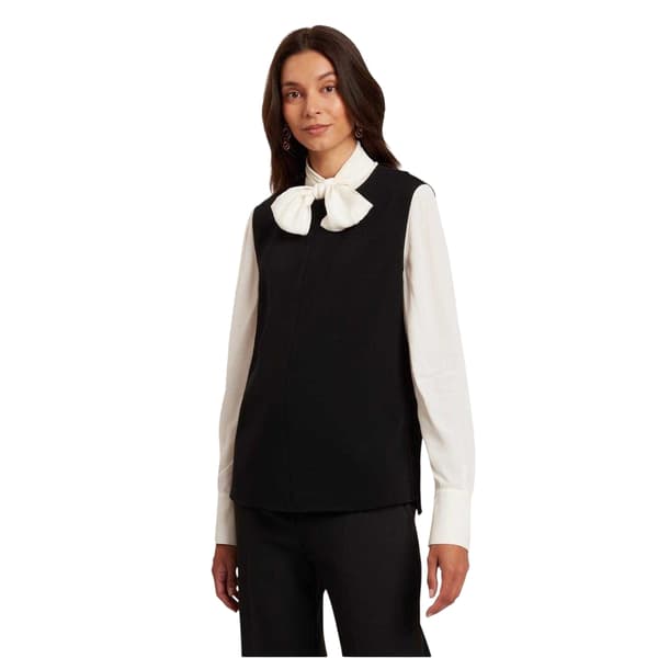 Ted Baker Dam/Dam Stickad Tröja Väst 8 UK Svart Black 8 UK