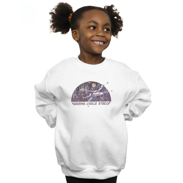 Star Wars Girls Italian Title X-Wing Sweatshirt 12-13 år Vit White 12-13 Years