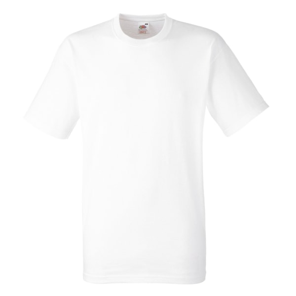 Fruit Of The Loom Mens Heavy Weight Belcoro® Cotton Short Sleev White XL