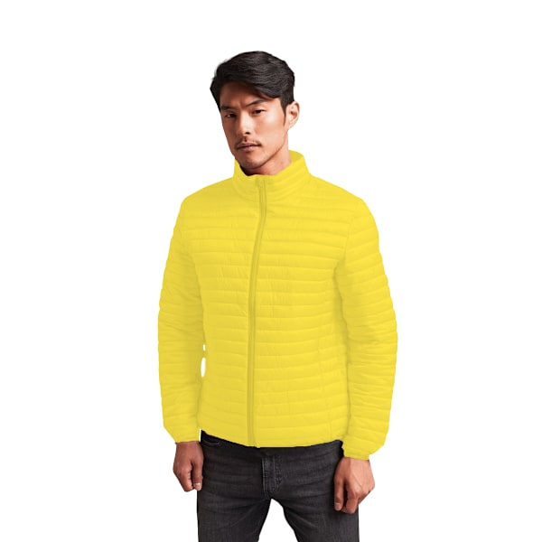 2786 Herr Tribe Fineline Vadderad Jacka M Bright Yellow Bright Yellow M
