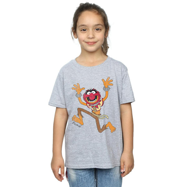 The Muppets Girls Classic Animal T-Shirt 7-8 år Sports Grey Sports Grey 7-8 Years