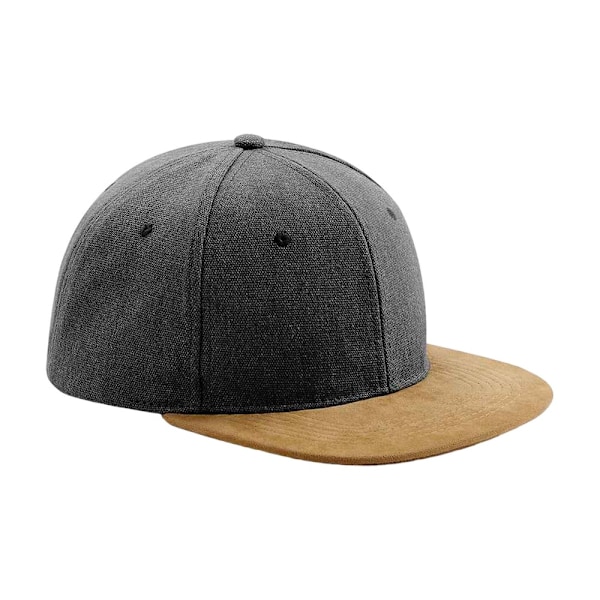 Beechfield Faux Suede Baseball Cap One Size Vintage Black Vintage Black One Size