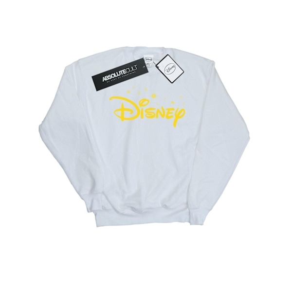 Disney Girls Logo Stars Sweatshirt 7-8 år Vit White 7-8 Years
