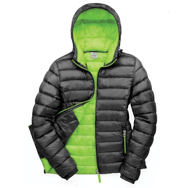Result Urban Dam/Kvinnors Snowbird Huvjacka XS Svart/Lime Black/Lime Green XS