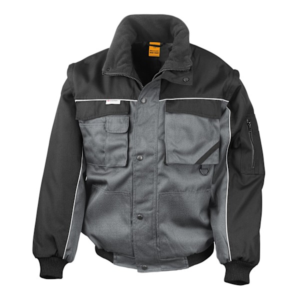 WORK-GUARD by Result Herr tung jacka M grå/svart Grey/Black M