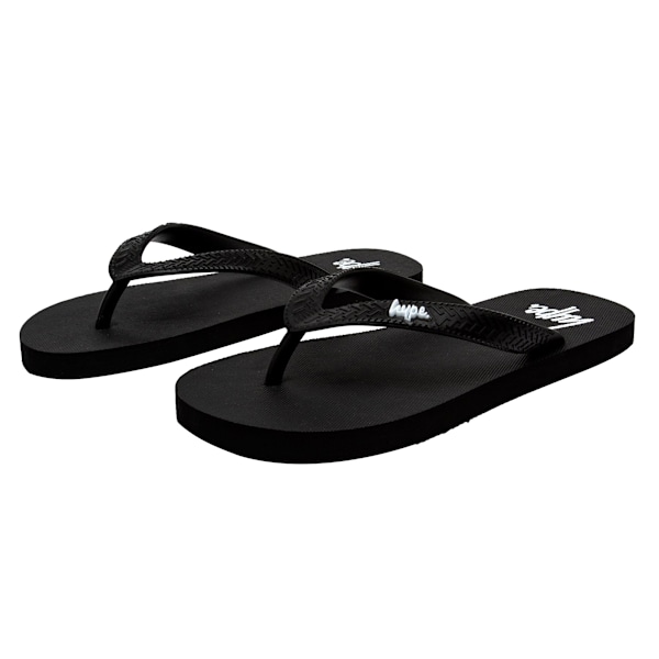 Hype Barn/Barn Script Flip Flops 12 UK Barn Svart/Vit Black/White 12 UK Child