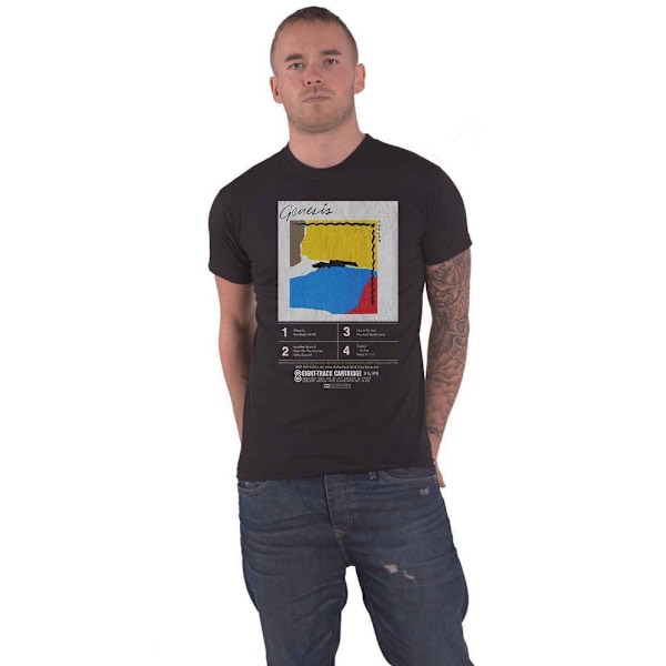 Genesis Unisex Adult ABACAB 8 Track T-Shirt XL Svart Black XL