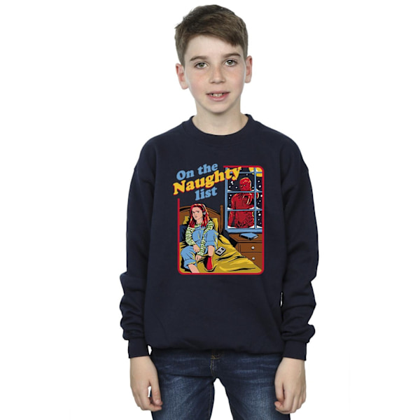 Netflix Boys Stranger Things Naughty List Sweatshirt 7-8 år Navy Blue 7-8 Years