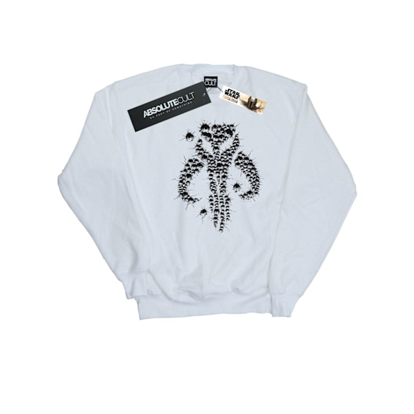Star Wars Herr The Mandalorian Blaster Skull Sweatshirt 4XL Vit White 4XL