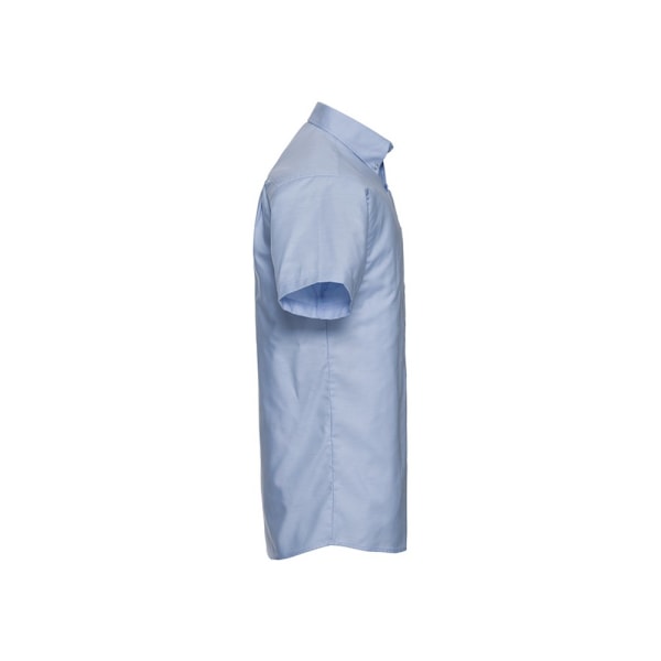 Russell Collection Herr Oxford Easy-Care Kortärmad Skjorta 20 Oxford Blue 20in