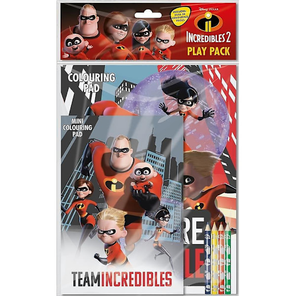 Incredibles 2 Färgläggningsset (6-pack) One Size Flerfärgad Multicoloured One Size