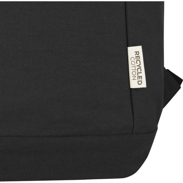 Joey Canvas Anti-Theft 18L Laptop Ryggsäck En Storlek Solid Svart Solid Black One Size