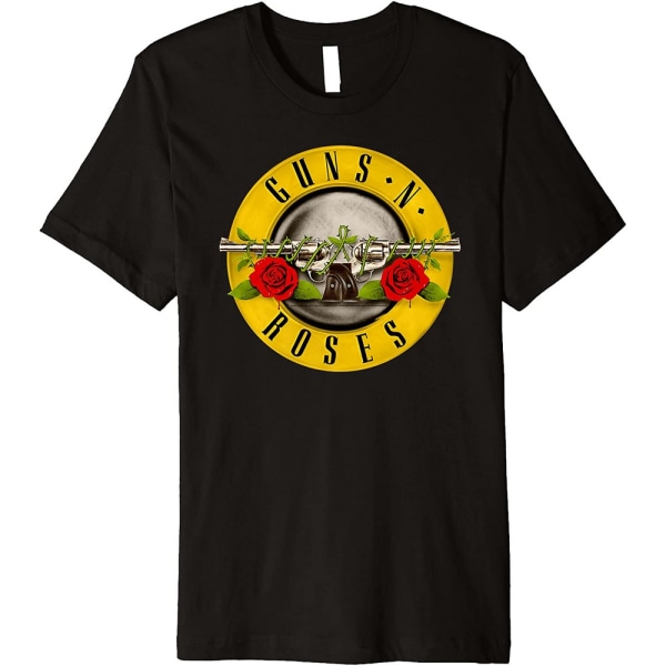 Guns N Roses Dam/Dam Bullet Logo T-shirt bomull XXL Svart Black XXL