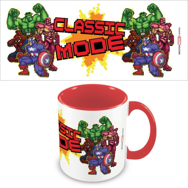 Marvel Classic Mode Inner Two Tone Mugg One Size Vit/Röd White/Red One Size