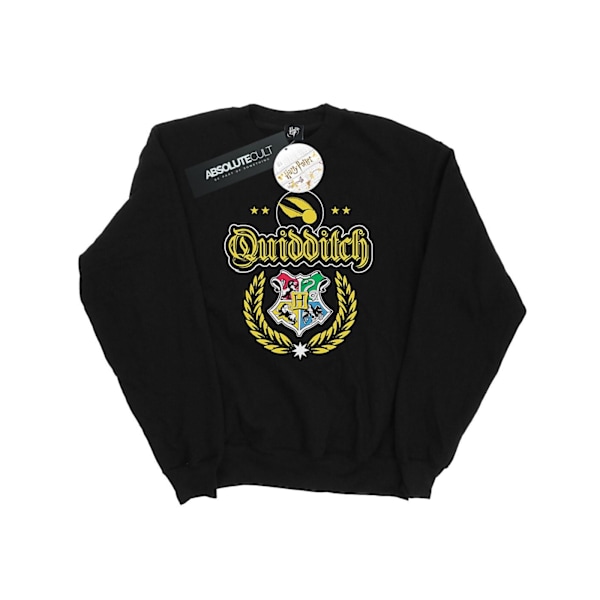 Harry Potter Dam/Kvinnor Quidditch Crest Sweatshirt L Svart Black L