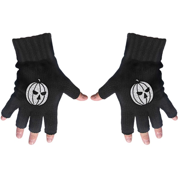 Helloween Unisex vuxen pumpa fingerlösa handskar One Size Svart Black One Size