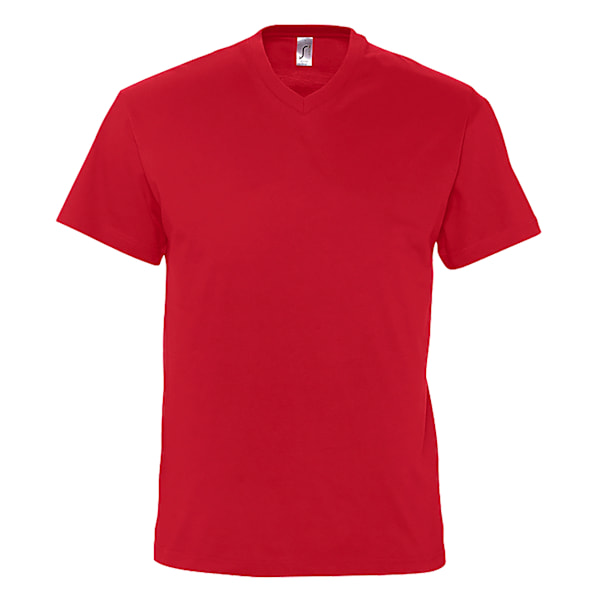 SOLS Herr Victory V-ringad T-shirt med korta ärmar XL Röd Red XL