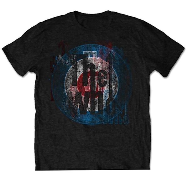 The Who Unisex Vuxen Target Textured Bomull T-Shirt M Svart Black M